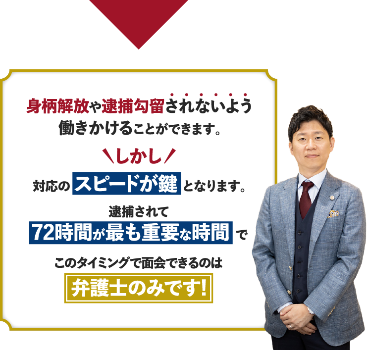身柄拘束・逮捕勾留されないよう働きかけることができます