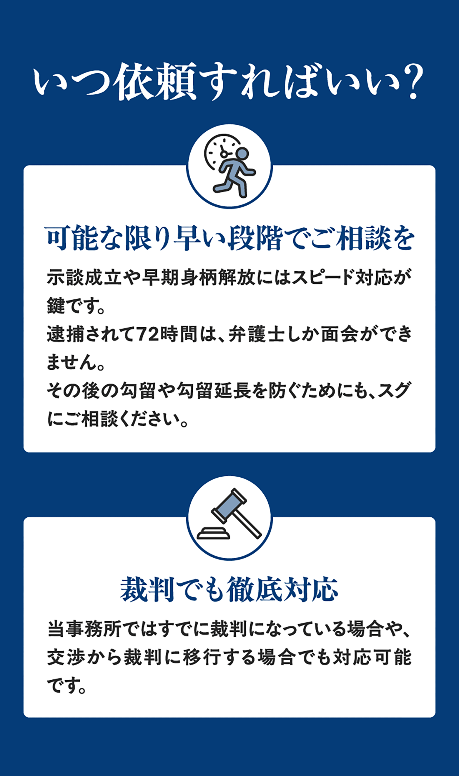 いつ依頼すればいい？
